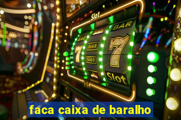 faca caixa de baralho